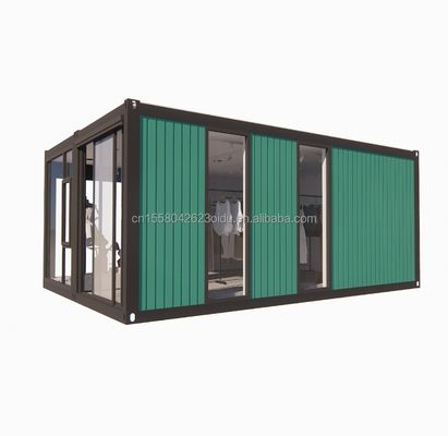 Casa in legno collabile per negozi personalizzato Cornice in acciaio di colore in acciaio galvanizzato 180g