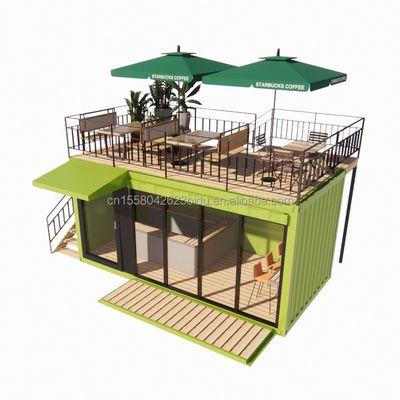 Bagno 20ft Chiosco Portatile Modificato Prefabbricato Modulare Coffee Shop Container Bar Mini Casa in stile di design moderno