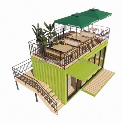 Bagno 20ft Chiosco Portatile Modificato Prefabbricato Modulare Coffee Shop Container Bar Mini Casa in stile di design moderno