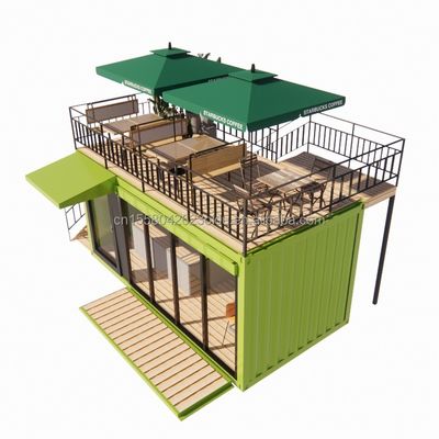 Bagno 20ft Chiosco Portatile Modificato Prefabbricato Modulare Coffee Shop Container Bar Mini Casa in stile di design moderno
