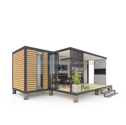 Case di contenitori modulari prefabbricate stile di design moderno con telaio in acciaio galvanizzato in acciaio piegato 180g