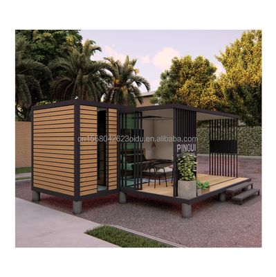 Case di contenitori modulari prefabbricate stile di design moderno con telaio in acciaio galvanizzato in acciaio piegato 180g