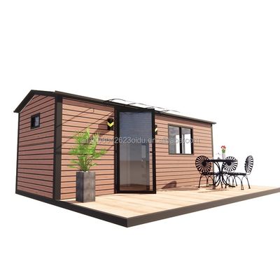 Moderno Design Modulare Casa Container in Acciaio Prefabbricato Flat Pack per Esterno Aluminico Legato Finestre incluse nel Design