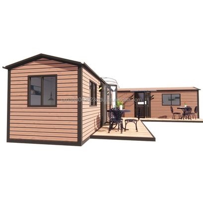 Moderno Design Modulare Casa Container in Acciaio Prefabbricato Flat Pack per Esterno Aluminico Legato Finestre incluse nel Design