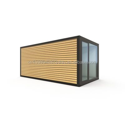 Pavimento in legno Villa Contenitore Assemblaggio portatile 20 piedi modulare Flat Pack Acciaio Mobile Prefab House per villa cinese