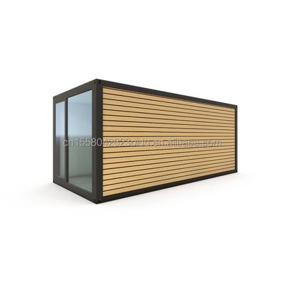 Pavimento in legno Villa Contenitore Assemblaggio portatile 20 piedi modulare Flat Pack Acciaio Mobile Prefab House per villa cinese