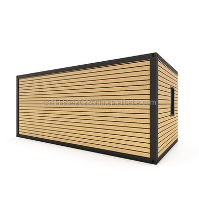 Pavimento in legno Villa Contenitore Assemblaggio portatile 20 piedi modulare Flat Pack Acciaio Mobile Prefab House per villa cinese