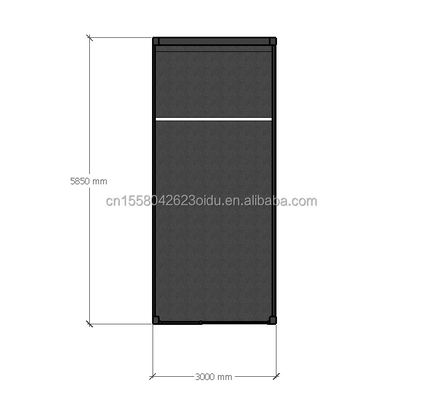 Pavimento in legno Villa Contenitore Assemblaggio portatile 20 piedi modulare Flat Pack Acciaio Mobile Prefab House per villa cinese