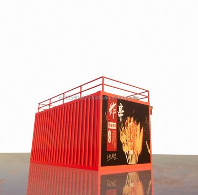 20ft Studio in legno Flat Package Container Mobile Bar per Parete 50/75/100mm Wave Sandwich Panel e trasporto conveniente