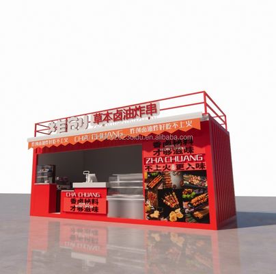20ft Studio in legno Flat Package Container Mobile Bar per Parete 50/75/100mm Wave Sandwich Panel e trasporto conveniente