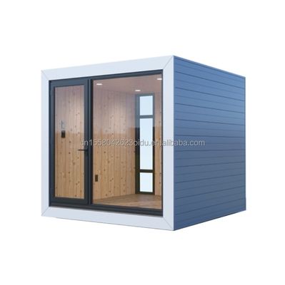 Hotel Casa giardino in legno prefabbricata con design moderno e tubi quadrati in acciaio galvanizzato Struttura principale EU10ft 20ft