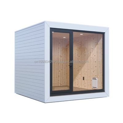 Hotel Casa giardino in legno prefabbricata con design moderno e tubi quadrati in acciaio galvanizzato Struttura principale EU10ft 20ft