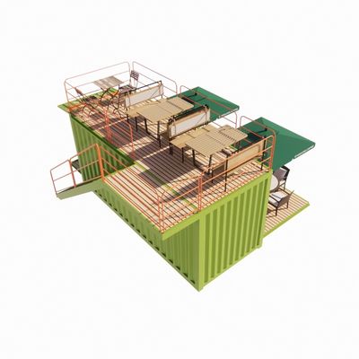 2023 Best Selling Outdoor Modular Prefab Houses Container Cornice in acciaio galvanizzata con contenitore di piegatura in acciaio galvanizzato