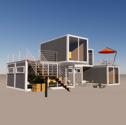 Hotel Container pieghevole prefabbricato con telaio in acciaio