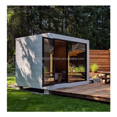 Hotel Casa giardino in legno prefabbricata con design moderno e tubi quadrati in acciaio galvanizzato Struttura principale EU10ft 20ft