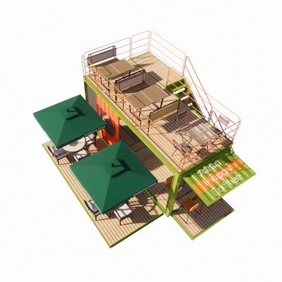 2023 Best Selling Outdoor Modular Prefab Houses Container Cornice in acciaio galvanizzata con contenitore di piegatura in acciaio galvanizzato