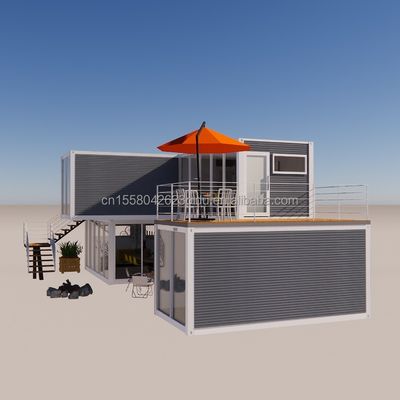 Hotel Container pieghevole prefabbricato con telaio in acciaio