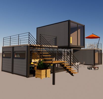Hotel Container pieghevole prefabbricato con telaio in acciaio