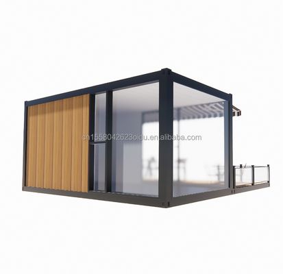 Negozio 20 piedi ristorante e bar mobile 10 piedi 20 piedi porta merci contenitore di legno cucina in acciaio galvanizzato piegatura 180g telaio in acciaio