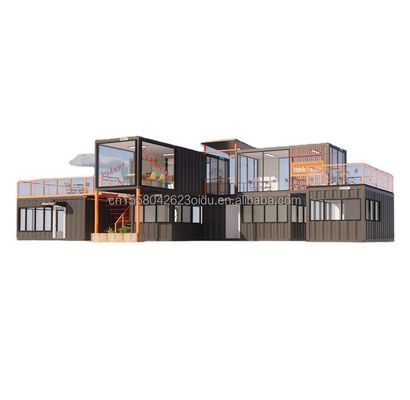 Customized Modern Prefab Tiny House con colore e parete personalizzati 50/75/100mm Wave Sandwich Panel