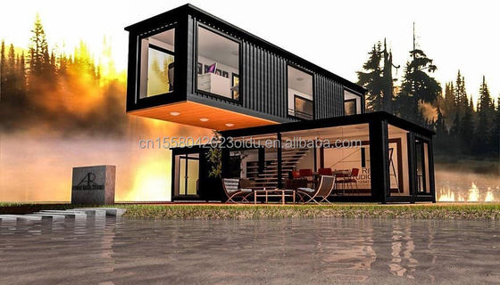 Personalizzabile 2/3 camere da letto Casa da giardino portatile di lusso con bagno e muro 50/75/100mm Wave Sandwich Panel