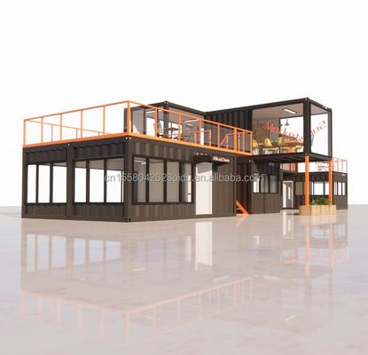 Customized Modern Prefab Tiny House con colore e parete personalizzati 50/75/100mm Wave Sandwich Panel