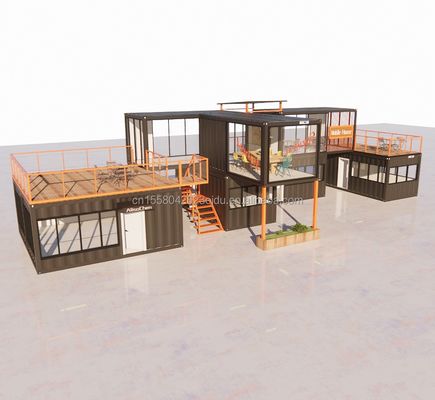 Customized Modern Prefab Tiny House con colore e parete personalizzati 50/75/100mm Wave Sandwich Panel