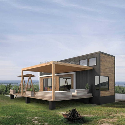 Case in contenitore di legno espandibili Personalizzate Due/Tre camere da letto Casa di famiglia in legno prefabbricata di lusso