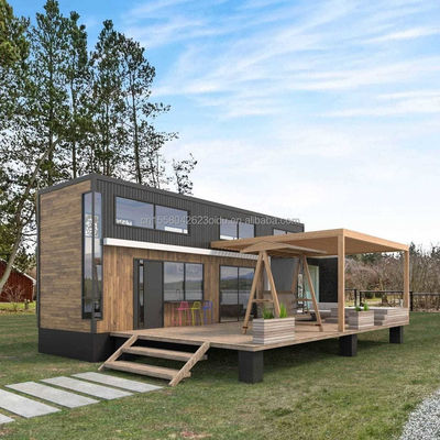 Case in contenitore di legno espandibili Personalizzate Due/Tre camere da letto Casa di famiglia in legno prefabbricata di lusso