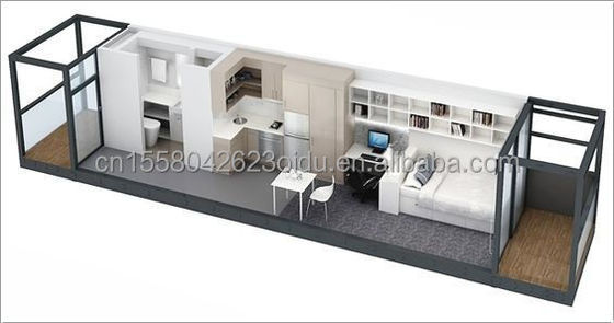 Case in contenitore di legno espandibili Personalizzate Due/Tre camere da letto Casa di famiglia in legno prefabbricata di lusso