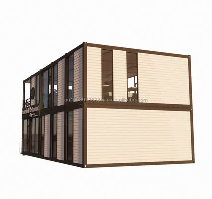 Container House Parete 50/75/100mm Wave Sandwich Panel Pieghevole Espandibile Prefab House Villa