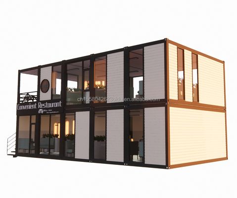 Container House Parete 50/75/100mm Wave Sandwich Panel Pieghevole Espandibile Prefab House Villa