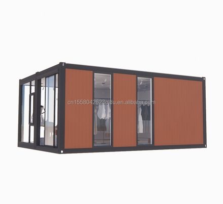 Container House Parete 50/75/100mm Wave Sandwich Panel Pieghevole Espandibile Prefab House Villa