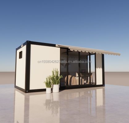 Alloggio alberghiero 20 piedi Prefabbricata casa smontabile con galvanizzato di acciaio piegatura 180g e disegno personalizzabile