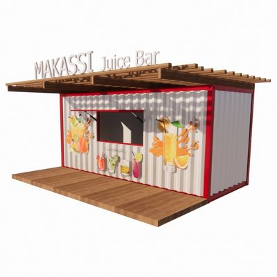 Modern Design Container House 20ft Container Negozi prefabbricati Magazzini in container di spedizione