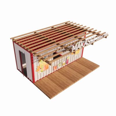 Modern Design Container House 20ft Container Negozi prefabbricati Magazzini in container di spedizione