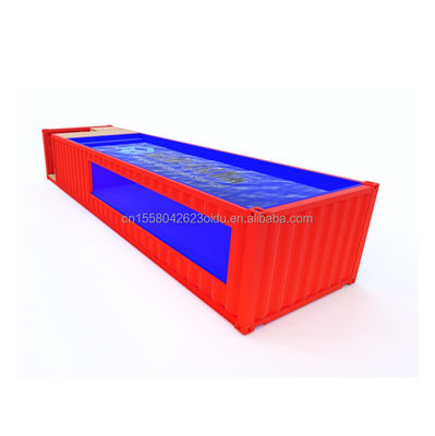 Piscina all'aperto in stile domestico 20ft Contenitore di spedizione Piscina con colore personalizzato e finestre in alluminio