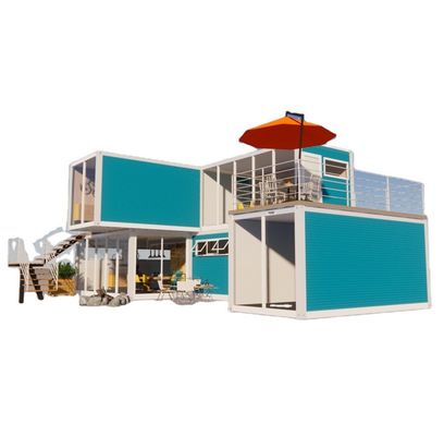 Distaccabile 20ft Flat Pack Luxury Small Living Container House con finestre in lega di alluminio e piegatura in acciaio galvanizzato 180g