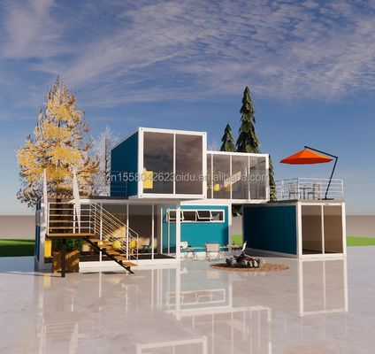 Distaccabile 20ft Flat Pack Luxury Small Living Container House con finestre in lega di alluminio e piegatura in acciaio galvanizzato 180g
