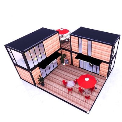 Moderno design 20 piedi estensibile Flat Pack Modular Home Prefab Panello Sandwich Spedizione 3 camere da letto Container House per hotel