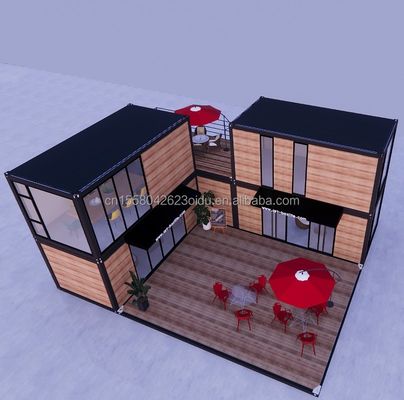 Moderno design 20 piedi estensibile Flat Pack Modular Home Prefab Panello Sandwich Spedizione 3 camere da letto Container House per hotel