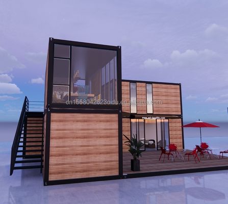 Moderno design 20 piedi estensibile Flat Pack Modular Home Prefab Panello Sandwich Spedizione 3 camere da letto Container House per hotel