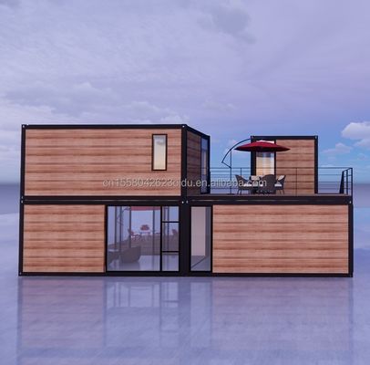 Moderno design 20 piedi estensibile Flat Pack Modular Home Prefab Panello Sandwich Spedizione 3 camere da letto Container House per hotel