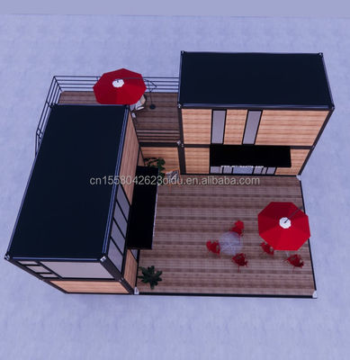 Moderno design 20 piedi estensibile Flat Pack Modular Home Prefab Panello Sandwich Spedizione 3 camere da letto Container House per hotel