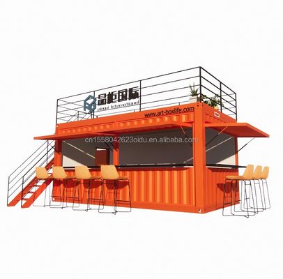 Container da 20 piedi o 40 piedi Prefabbricati Negozi Negozi con finestre in lega di alluminio