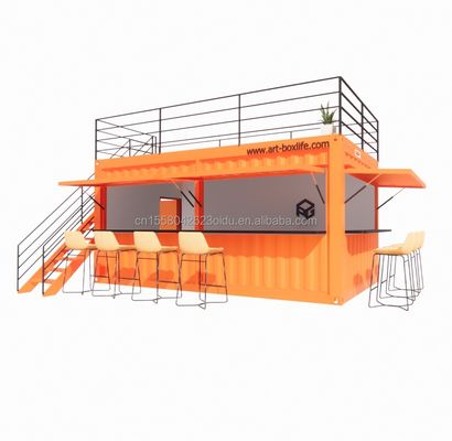 Container da 20 piedi o 40 piedi Prefabbricati Negozi Negozi con finestre in lega di alluminio