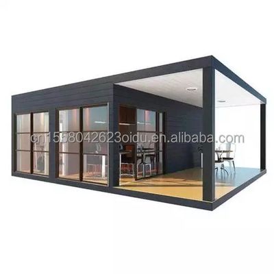 Affordable 20ft Knock Down Sandwich Panel Portatile Prefab Hotel Container Casa modulare con finestre in alluminio