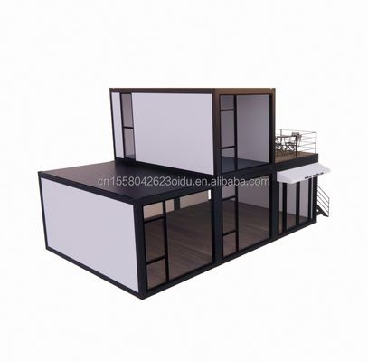 Moderno disegno 40ft Luxury case prefabbricate in container con finestre in lega di alluminio e vita moderna