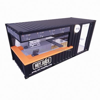 Long Beach Container Coffee Bar Container Bar estensibile con colore personalizzato e pannello a parete 50/75/100mm Wave Sandwich