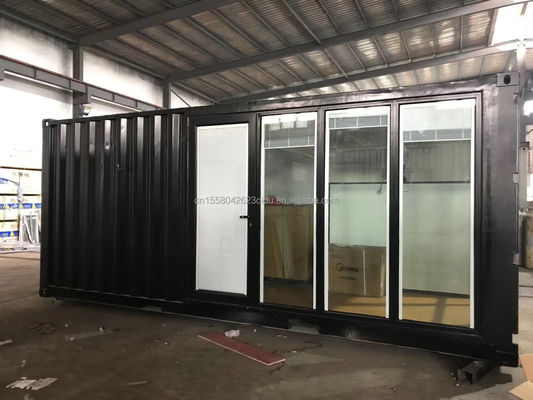 20ft portabile contenitore pieghevole cabina casa con colore personalizzato e tubi quadrati in acciaio galvanizzato